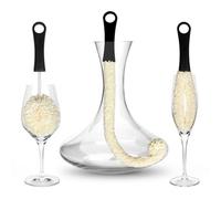 Bar Amigos Set Of 3 - Decanter, Jugs & Glassware Cleaning Brushes