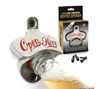 Bar Amigos Wall Mounted Metal Cider Bottle Opener Retro Style