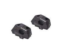 Bar back variable for ÿ22 handlebars H=25mm. Back 5/10/15/20/25/30 mm. Black.
