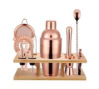 Bar Bartender Tool Kit Measures 11-Piece Bartender Kit Stainless Steel Cocktail Shaker Set Drink Mixing Bar Tools with Stand Cocktail Muddler