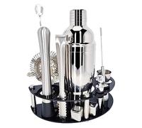 Bar Bartender Tool Kit Measures 750ML Cocktail Shaker 12pc Bartender Kit with Acrylic Stand Stainless Steel Bartending Bar Tool Cocktail Muddler