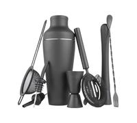 Bar Bartender Tool Kit Measures Stainless Steel Cocktail Shaker Set 8Pcs Colorful Bartender Kit Whisk Bar Tools Wine Shakers Cocktail Muddler(B)