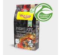 Bar Be Quick Instant Light Lumpwood Charcoal Twin Pack 2Kg - Black, Charcoal