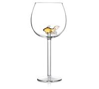 Bar Bespoke Goldfish In A Wine Glass 500ml - Clear Bar Bespoke Clear
