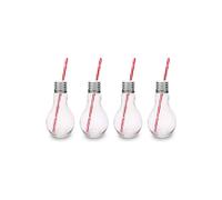 Bar Bespoke Set of 4 Mixology Edison Glass Light Bulb 400ml - Clear Bar Bespoke Clear