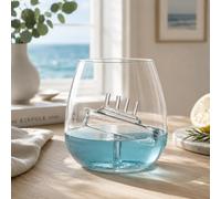 Bar Bespoke Ship in a Glass - 550ml Tumbler, Ideal for Whisky & Cocktail