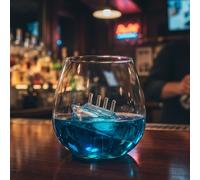 Bar Bespoke Ship in a Glass - 550ml Tumbler, Ideal for Whisky & Cocktail