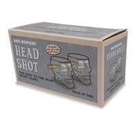 Bar Bespoke Skull Headshots Pack 2 Shot Shell Drinking Glasses