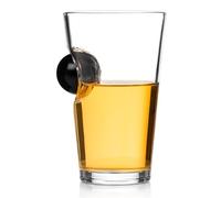 Bar Bespoke Sports Fan Pool Ball Beer Glass with Embedded Pool Ball