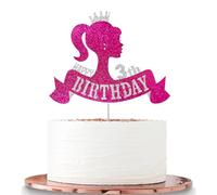 Bar-bie Girls' 3rd B'day Cake Toppers & Party Favors