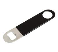 Bar Blade, 18cm Bottle Opener | Heavy Duty Crown Bottle Opener Black Vynl Coated | Professional Dual Version Bar Blades Bottle Opener (Black)