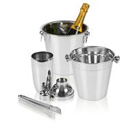 Bar Bucket Cocktail Shaker Set Bartender Home Kit Drinks Mixer Maker Ice Tongs