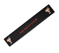 Bar Buddy Rubber Bar Mat Runner | Halloween Edition | 60x10cm Spill Mat | Spooky Halloween Decoration | Home Bar Man Cave | Kitchen Witchy for Adults | Double Double Toil and Trouble