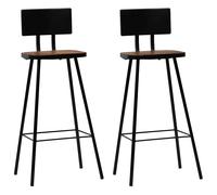 Bar Chairs Kitchen Seat Counter Stool Dark Brown Solid Reclaimed Wood vidaXL