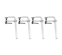 Bar Clamps 4 Pack, Welding Clamps Kit, 300mm Light Duty Drop Forged Steel F Clamps, Heavy Duty Woodworking Bar Clamps Tools, Clamping Force 370kg, for Welding, Woodworking, Metal Working, DIY Crafts