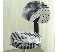 Bar Counter Stool Chair Covers Set of 1/2/4 Stretch Foot Rest Rolling Stool Furniture Protectors Covers, for Multi-Purpose Office Desk Chair,Home Bar Kitchen(H22,2PCS)