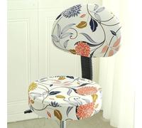 Bar Counter Stool Chair Covers Set of 1/2/4 Stretch Foot Rest Rolling Stool Furniture Protectors Covers, for Multi-Purpose Office Desk Chair,Home Bar Kitchen(H12,1PC)