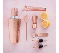 Bar Craft 7 Piece Cocktail Making Set - Copper Finish