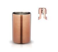 Bar Craft Luxe Lounge Stainless Steel Wine/Champagne Bundle, Copper