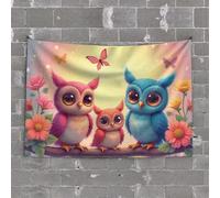 Bar Decor for Home Angel Guiding A Child Through The Woods Tapestry Room Decorations Wall Tapestry(100X150CM)