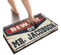 Bar Decor For Home Beware Of Mr. Jacobson Doormat House Mats Outdoor Funny | Funny Rugs For Front Door Fall Mats For Front Door Spring Kitchen Mats Gift For Husband(65X90CM)