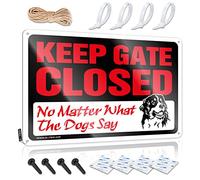 Bar Decor For Home Keep Gate Closed No Matter What The Dog Say Sign Door Signs For Bedroom Metal Signs Decor(30X40CM)