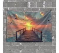 Bar Decor for Home White Angel Wings Decoration On Gray Wall Tapestry Sports Bar Decor Tapestries Room Decor(75X100CM)
