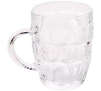 bar@drinkstuff 48112299 Arcoroc Britannia Beer Mug Classic Pint Noppenkrug Glass Hag, 560mL Capacity, Pack of 4