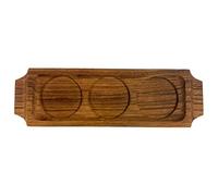 bar@drinkstuff Acacia Wood Reversible Wine/Beer Flight 31.5 x 9.5cm, Single