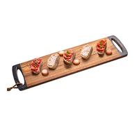 bar@drinkstuff Acacia Wood Serving Board 58 x 15cm - Serving Platter, Food Board, Burger Board, Wooden Board