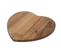 bar@drinkstuff Acacia Wood Serving Board,Serving Platter, Food Board, Burger Board (Heart)