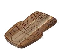 bar@drinkstuff Acacia Wood Serving Board,Serving Platter, Food Board, Burger Board (Tiki)