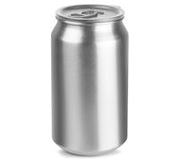 bar@drinkstuff Aluminium Drinks Can Cup with Lid 500ml - Pack of 4 - UK Exclusive Coke Cup, Reusable Cocktail Glass