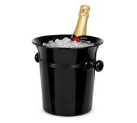 bar@drinkstuff Black Acrylic Wine & Champagne Bucket - Large Ice Cooler with Handles for Wine, Prosecco & Champagne Bottles - Stylish Drinks Chiller for Parties & Events