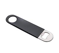 bar@drinkstuff Black Bar Blade Bottle Openers, Pack of 12 - 180mm Vinyl Coated Speed Openers with Grip & Spinner Ring for Beer Bottles, Bartenders, Pubs & Bars
