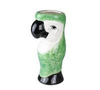 bar@drinkstuff Ceramic Parrot Mug 19.4oz / 550ml - Ceramic Hawaiian Cocktail Mug (Green)