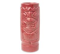bar@drinkstuff Ceramic Pink Tiki Mug 10.5oz / 300ml - Ceramic Hawaiian Cocktail Mug, Tiki Cocktails, Tiki Cups