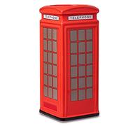 bar@drinkstuff Ceramic Red Telephone Box Tiki Mug 25.8oz / 735ml - Red London Telephone Box Mug, Tiki Drinkware