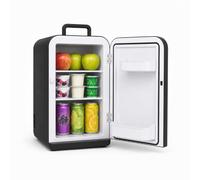 bar@drinkstuff ChillMate 15L Mini Fridge Cooler & Warmer - Portable Thermoelectric 16 Can Fridge with UK AC Mains & 12V DC Car Power - Home, Office, Car, Caravan & Boat - Black