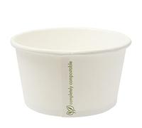 bar@drinkstuff Compostable Soup Containers 12oz / 340ml - Set of 25 - Biodegradable Food Tub