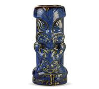 bar@drinkstuff Duece Double Face Tiki Mug 16oz / 450ml - Hand-Painted Ceramic Hawaiian Cocktail Cup for Tropical Drinks, Home Bars & Luaus