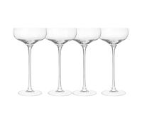 bar@drinkstuff Elegant Tall Champagne Coupe Glass 260ml, Pack of 4
