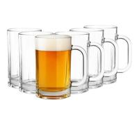 bar@drinkstuff Essence Monaco Beer Mug 13.3oz / 380ml, Pack of 6