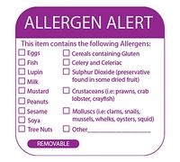 bar@drinkstuff Food Allergen Warning Labels, Case of 9000