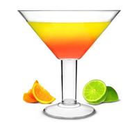 bar@drinkstuff Grande Acrylic Martini Glass 73oz / 2ltr - 25cm Oversized Plastic Cocktail Glass Ideal for Centrepieces