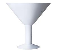 bar@drinkstuff Grande Acrylic Martini Glass 73oz / 2ltr - Oversized Plastic Cocktail Glass Ideal for Centrepieces (White)