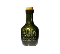 bar@drinkstuff Green Tiki Rum Grog Bottle 350ml Ceramic Tiki Cocktail Bottle for Rum Cocktails Grog Punch Tropical Drinks Decorative Barware for Home Bar Parties
