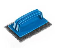 bar@drinkstuff Griddle Scourers and Handle - 10 Metal Wire Scouring Pads with Applicator Handle