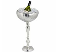 bar@drinkstuff Jellyfish Champagne Bucket on Stand - Stainless Steel Wine & Champagne Cooler with Floor Stand, Freestanding Ice Bucket for Parties, Weddings, Bars & Restaurants, Holds 2 Bottles