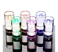 bar@drinkstuff Liquid Activated LED Shot Glasses 60ml / 2.1oz - Light Up Flashing Shot Glasses for Parties, Bars & Drinking Games (Pack of 6)